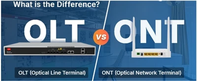 Qual é a diferença entre OLT e ONT?