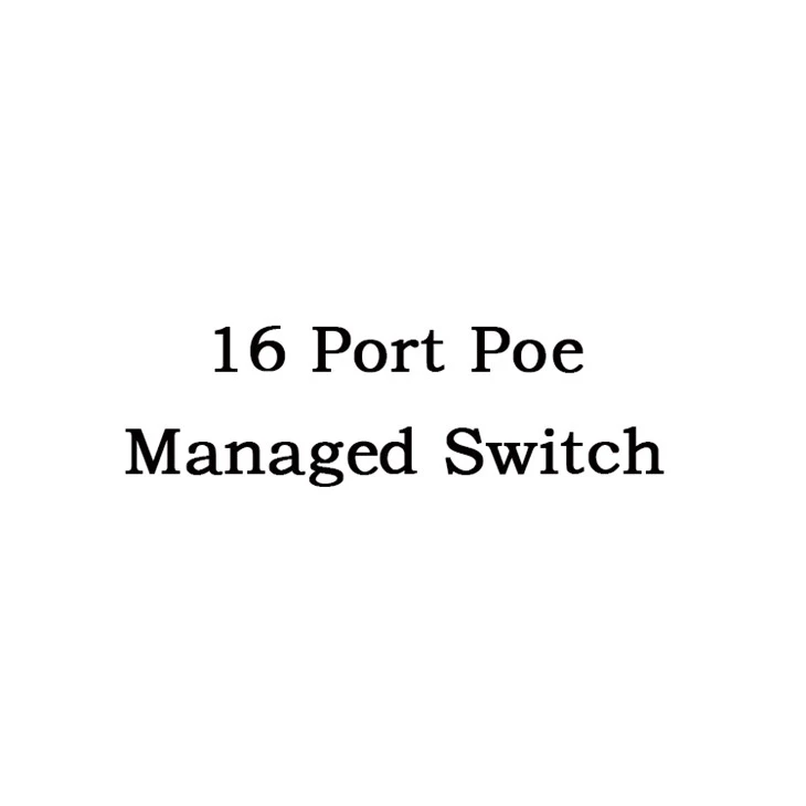Switch gerenciado PoE de 16 portas